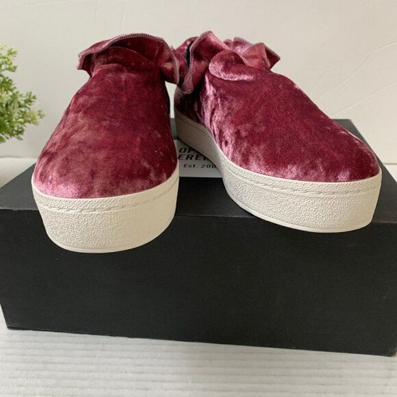 Opening Ceremony Didi Velvet Ruffle Sneaker Pink - Picture 5 of 12